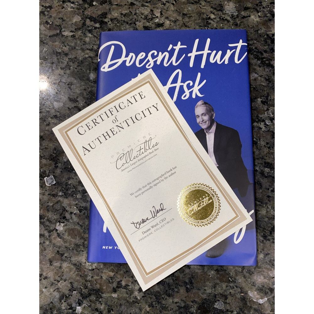 Doesn't Hurt To Ask‎ By Trey Gowdy Signed/Autographed HC/DJ